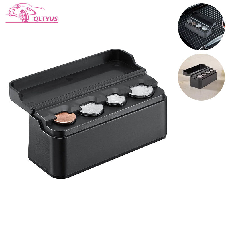 Car Coin Holder Coin Change Storage Holder Case Box Container Organizer