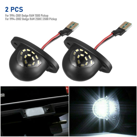 For 1994 - 2001 for Dodge for RAM 1500 2500 3500 FULL LED License Plate Light Lens Lamp