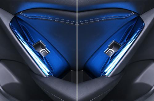 for Honda Accord 10th 2018-2022 Blue Titanium Window Lock Lift Panel Frame Trim