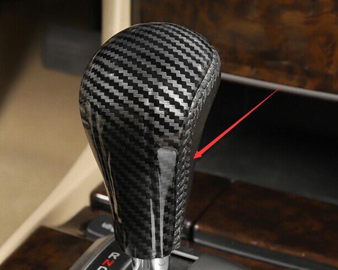 Auto for Honda Accord 2008-2012 Carbon Fiber Middle Console Gear Shift Knob Trim