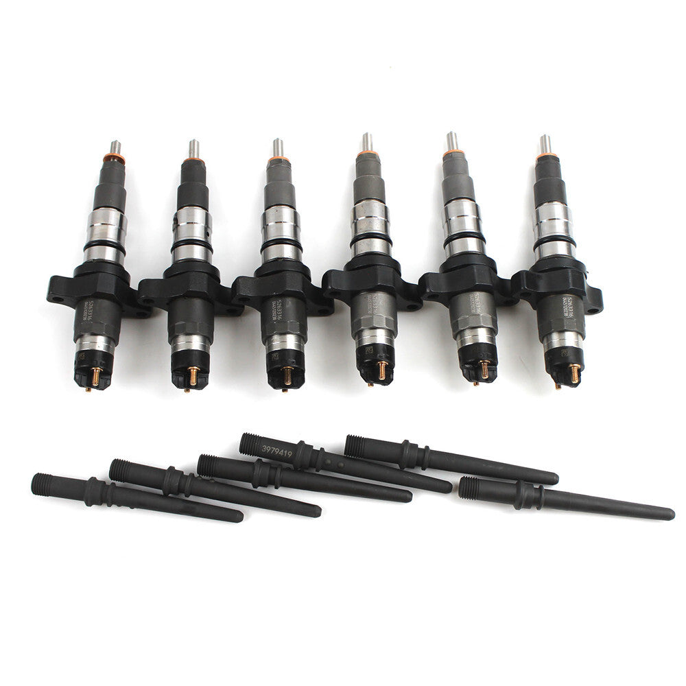 6x Fuel Injectors 0445120238 for Dodge for Ram 5.9L Late 2004-2009