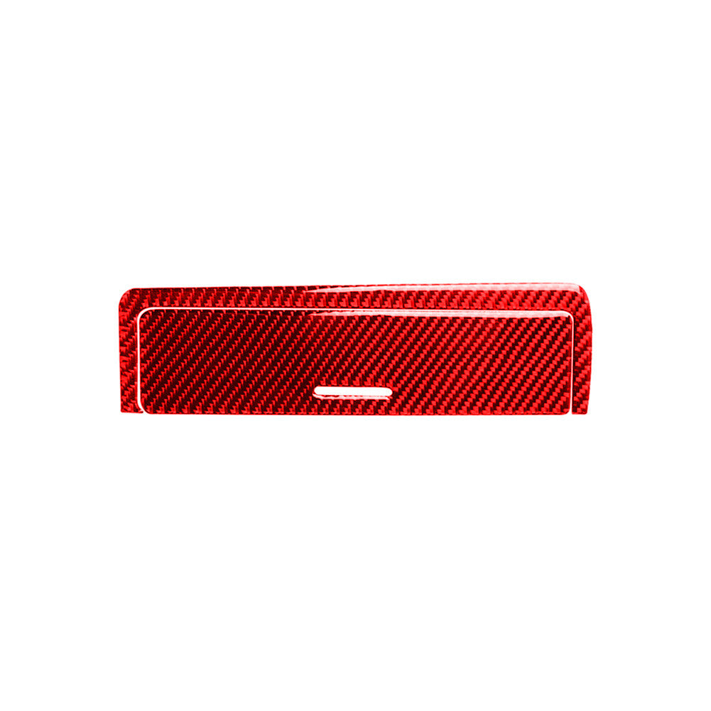 Red carbon fiber central Starage box cover trim for BMW 3 Series E46, 1998-05