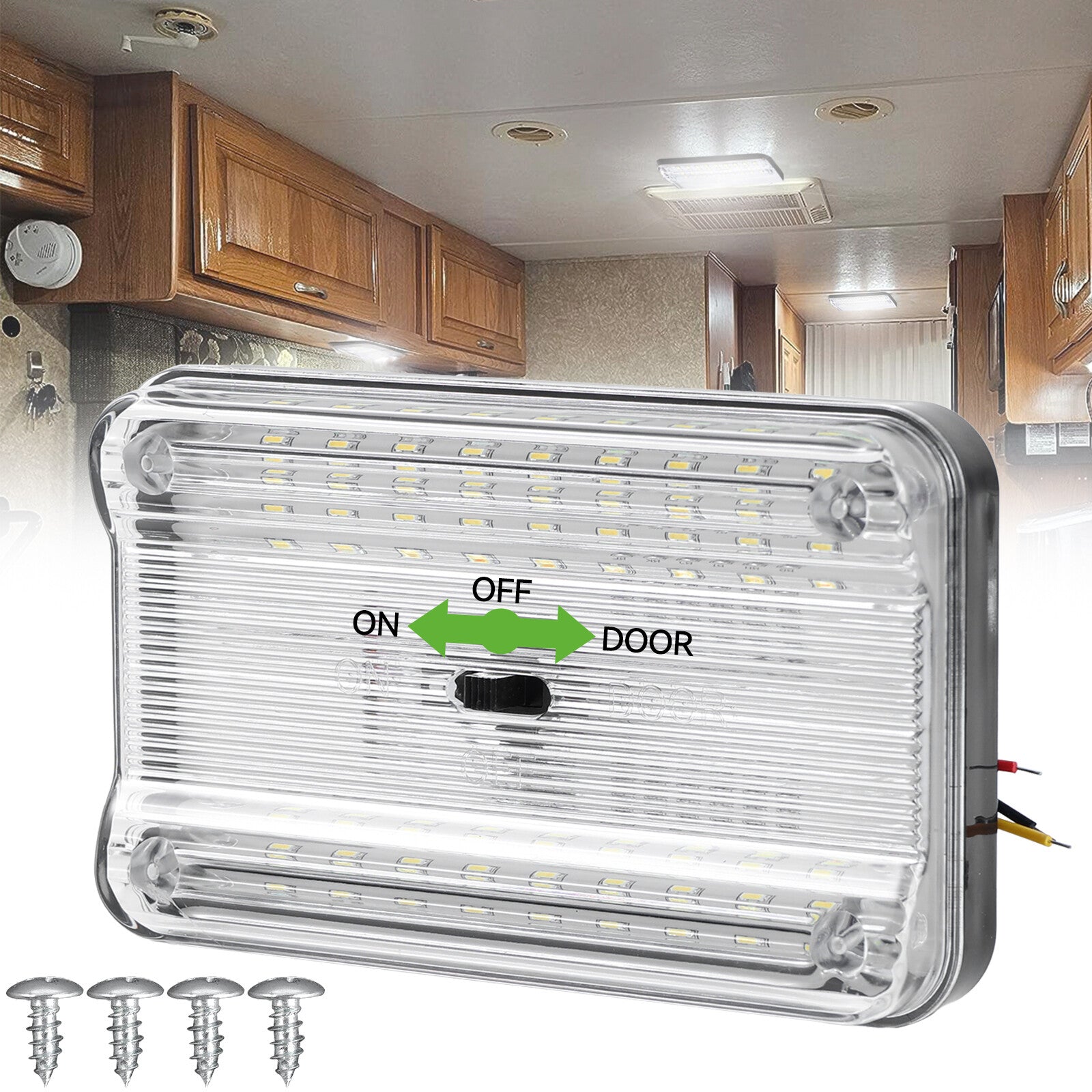 12V 36 LED Car Interior Reading Lights RV Carvan Camper Ceiling Lights Highlight