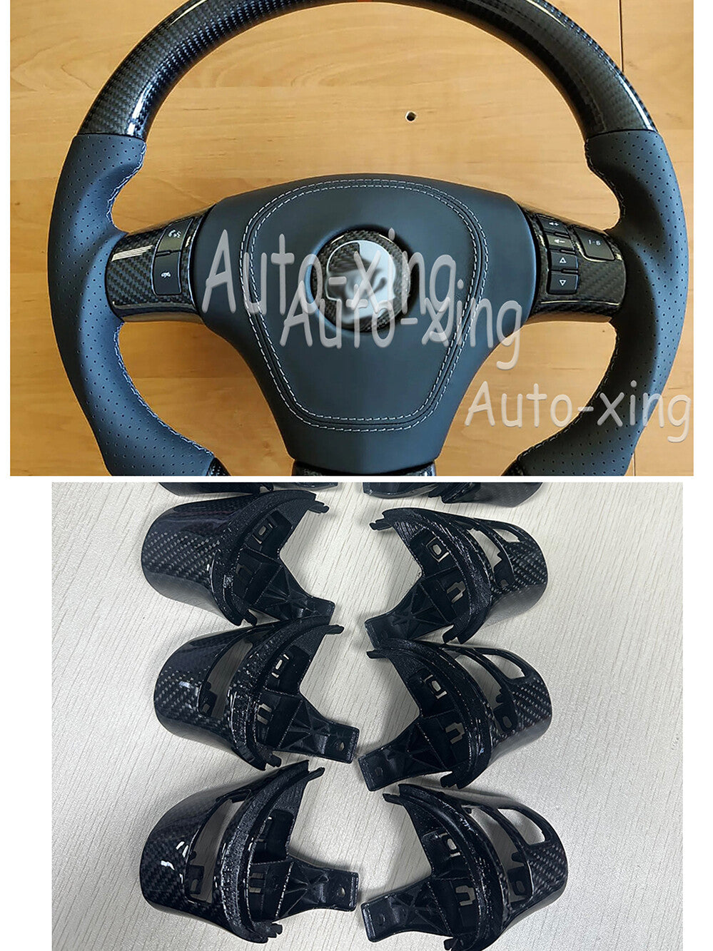 New Carbon Button Trim for Corvette C6 Steering Wheel Cover 2006-2013 Replace