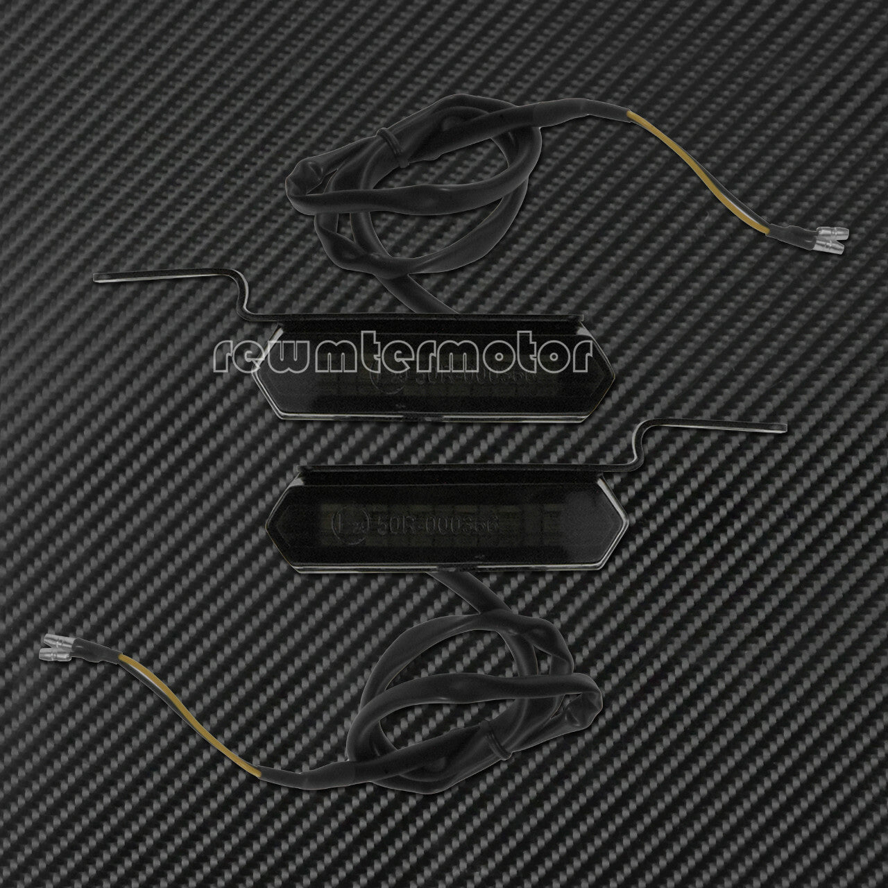 2X for Mini Motorcycle LED Turn Signal Indicators Flowing Lights Amber Blinker Lamps