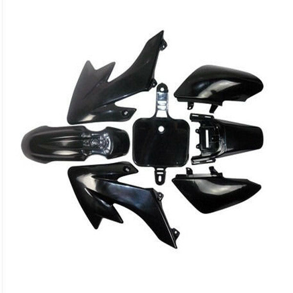 Black Plastics Sticker Kit Tall for Seat Fo for Honda CRF50 Pit Dirt Bike 90cc 110cc 125