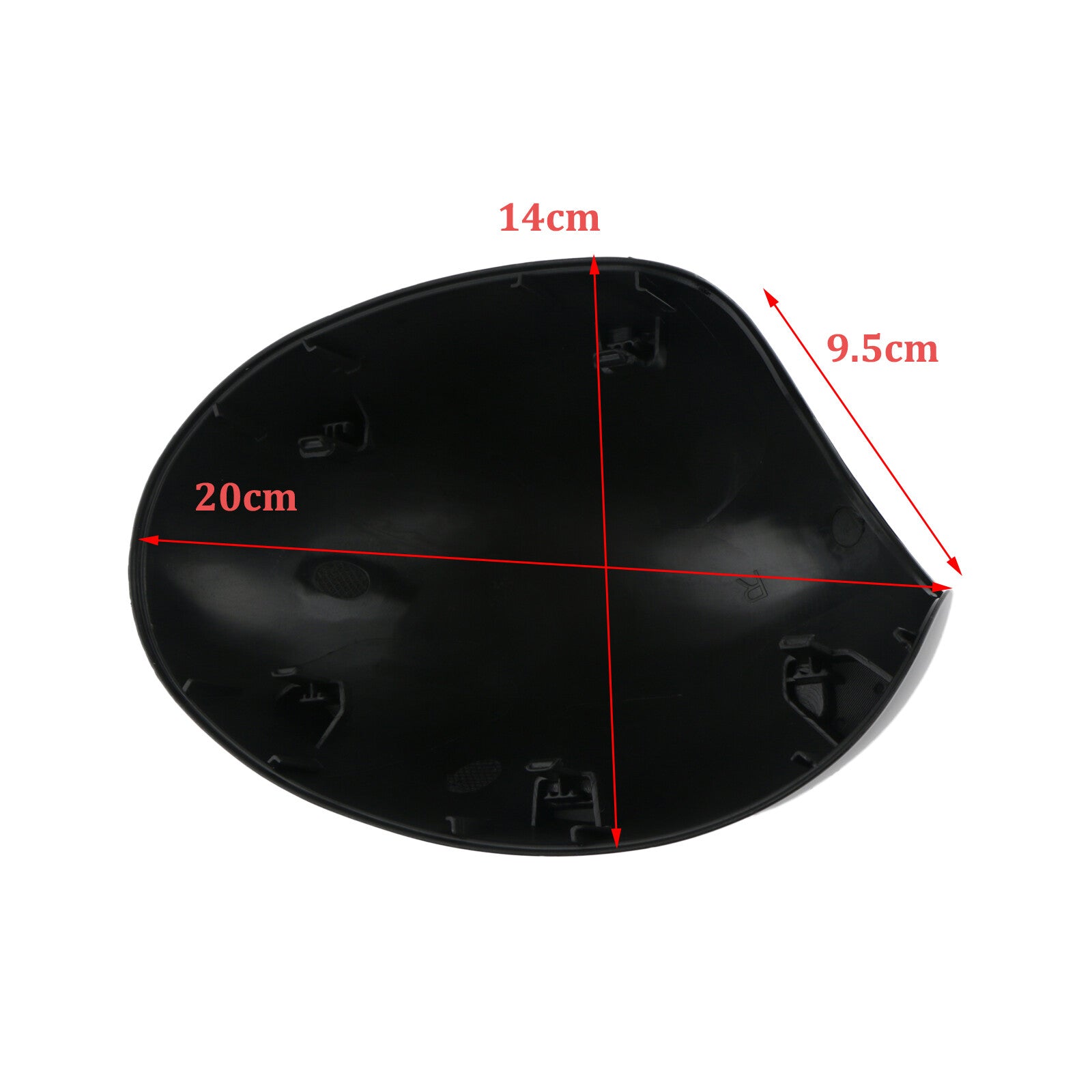 Right Rearview Cover Door Mirror Cap for Mini Cooper R55 R56 R57 R58 Gloss Black