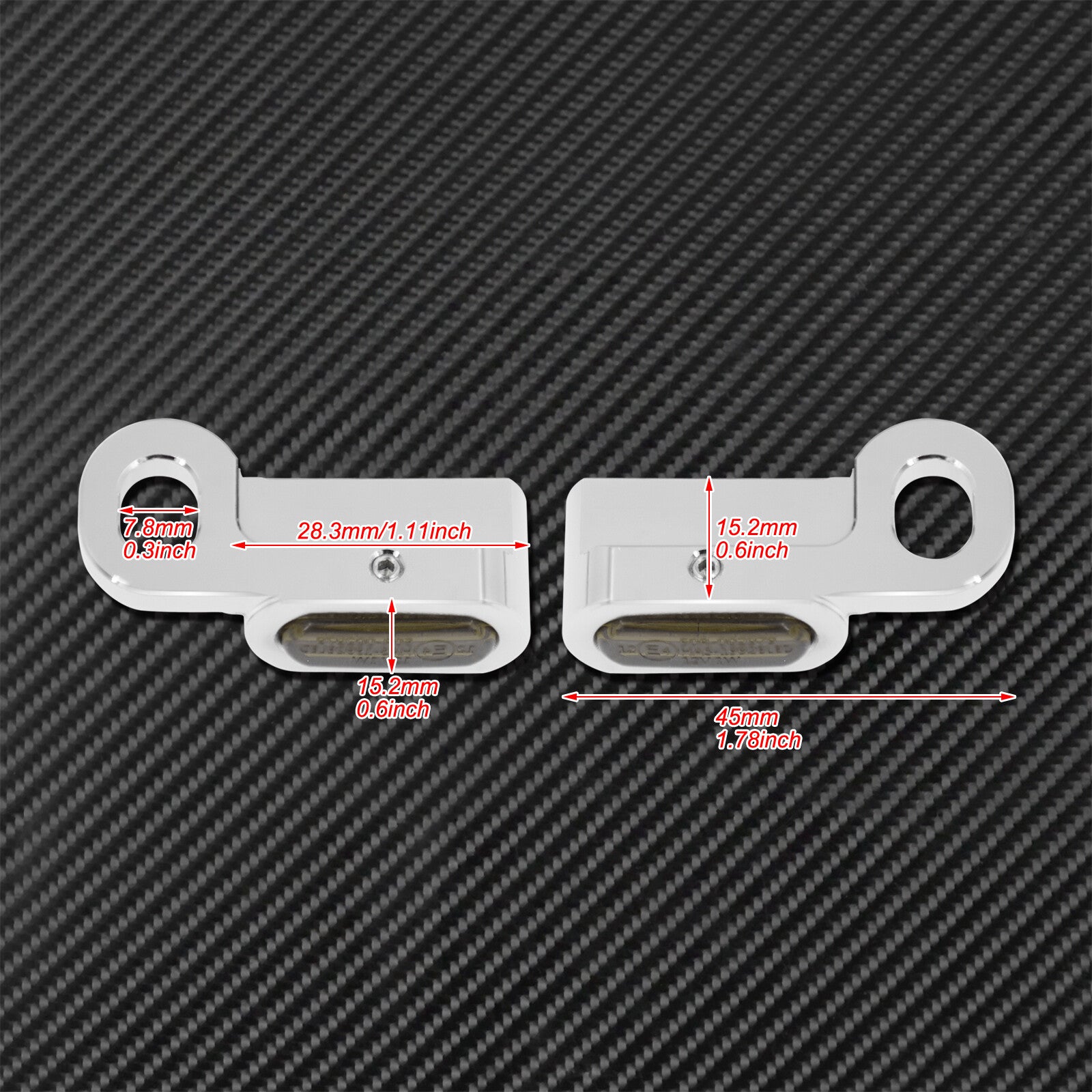 Motorcycle Turn Signal Indicators Blinker Lights Fit for Harley Touring Softail