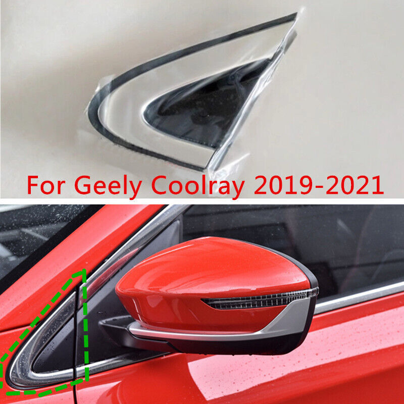 Exterior LH Window Molding Triangle Trim Cover Fit for Geely Coolray 2019-2021
