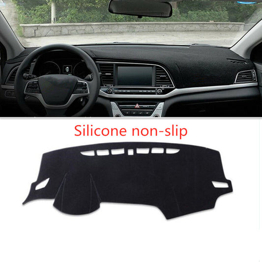 Black DashMat dashboard mat/sun protection cover for Hyundai for Elantra 2017 - 2020