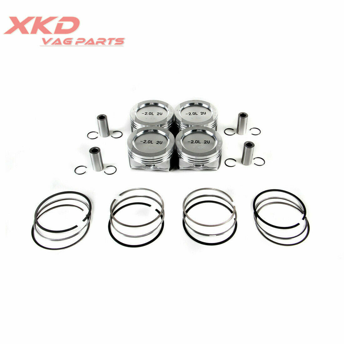 Piston and ring kit suitable for Volkswagen for Jetta , for Golf MK4, for Passat B5, Beetle 2.0 85KW