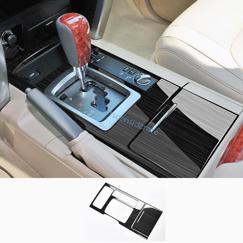 for Toyota for Land Cruiser LC200 2008-2015 Black Console Gear Shift Panel Trim 2PCS