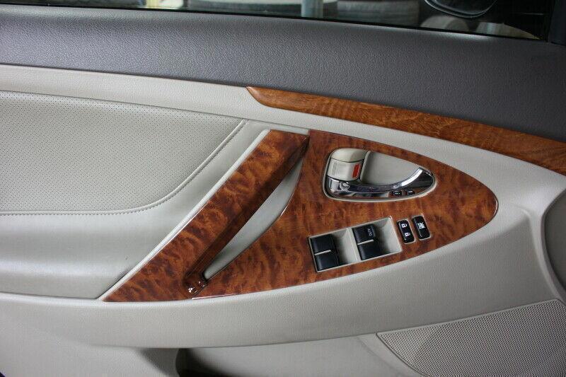 for Toyota for Camry 07-11 Wood Grain Inner Door Armrest Strip Overlay Decor Trim 4P