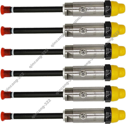 6PCS Diesel Fuel Injector 4W-7018 for Caterpillar CAT Engine 3208 Loader 988B