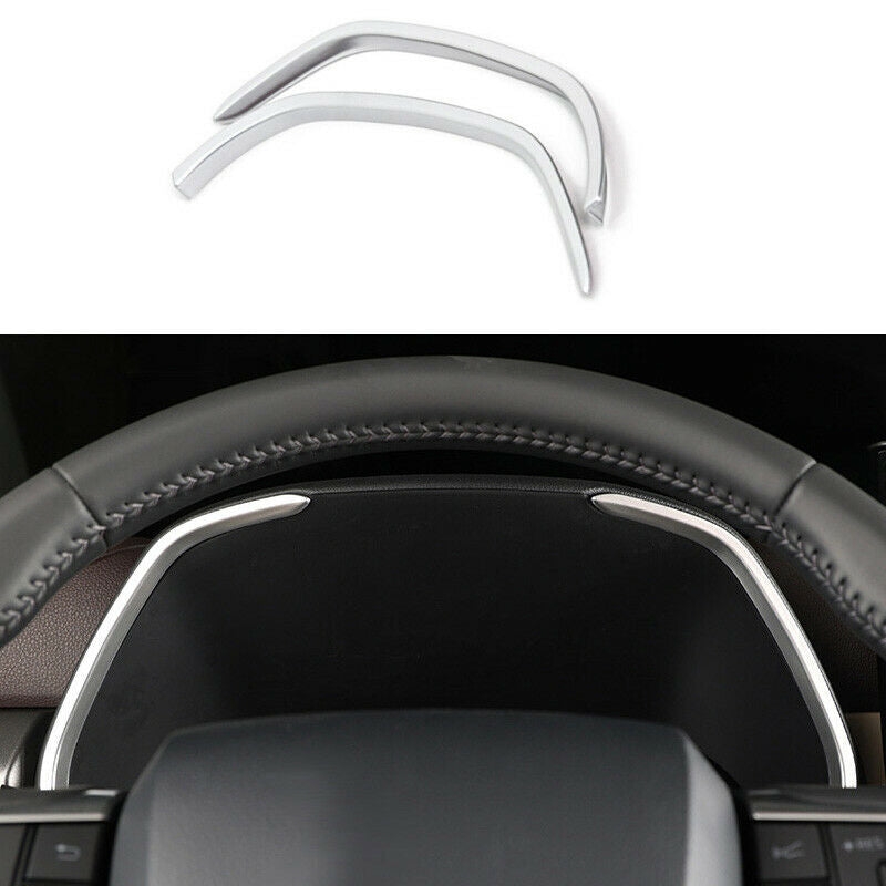 2X Silver Dashboard Instrument Strips Cover Trim for Toyota Highlander 2020-2023