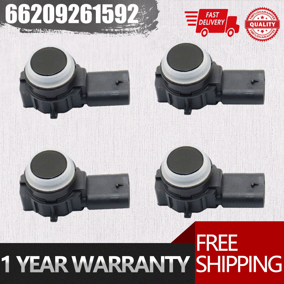 4PCS PDC Parking Sensor 66209261592 for BMW 3 Series Sedan F30 Facelift 14-2015