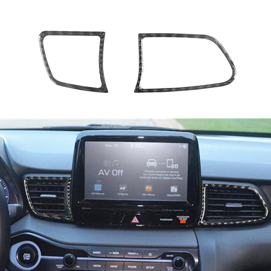 Carbon Fiber Vent Frame Trim Cover for Hyundai for Veloster JS 2019-2022