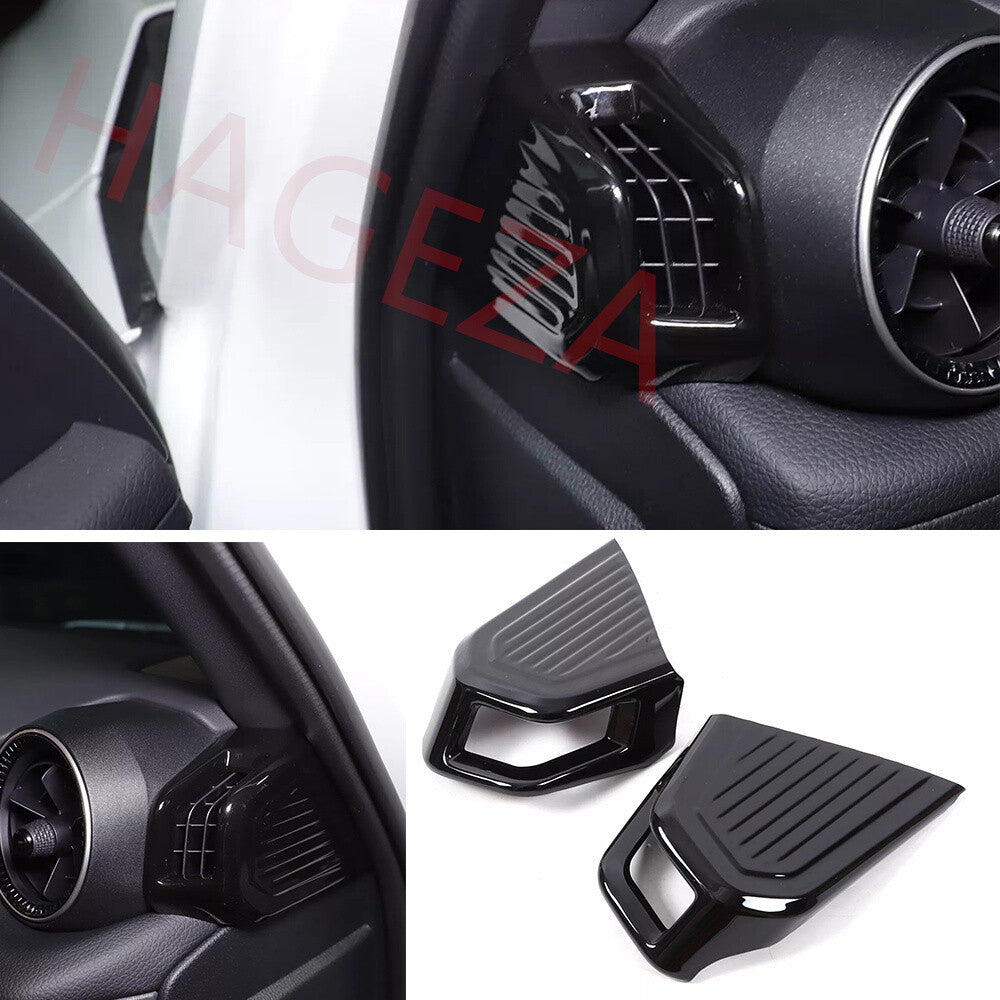 Gloss Black ABS Dash Side Air Vent Outlet Trim For Toyot@ for Land Cruiser LC250 24+