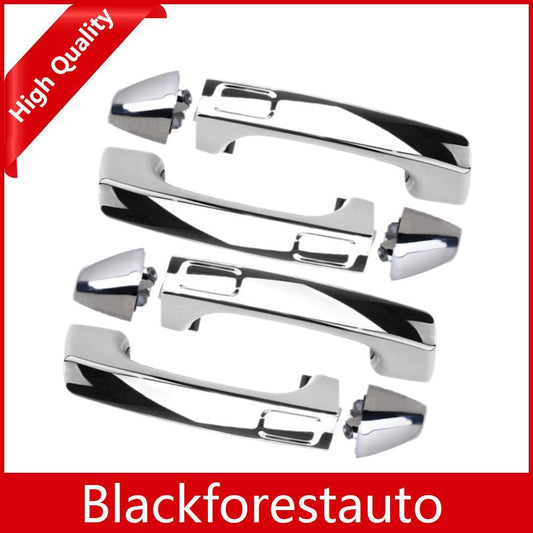 Fits For H3 06-10 H3T 09-10 4x Exterior Door Handles Cover Chrome Set