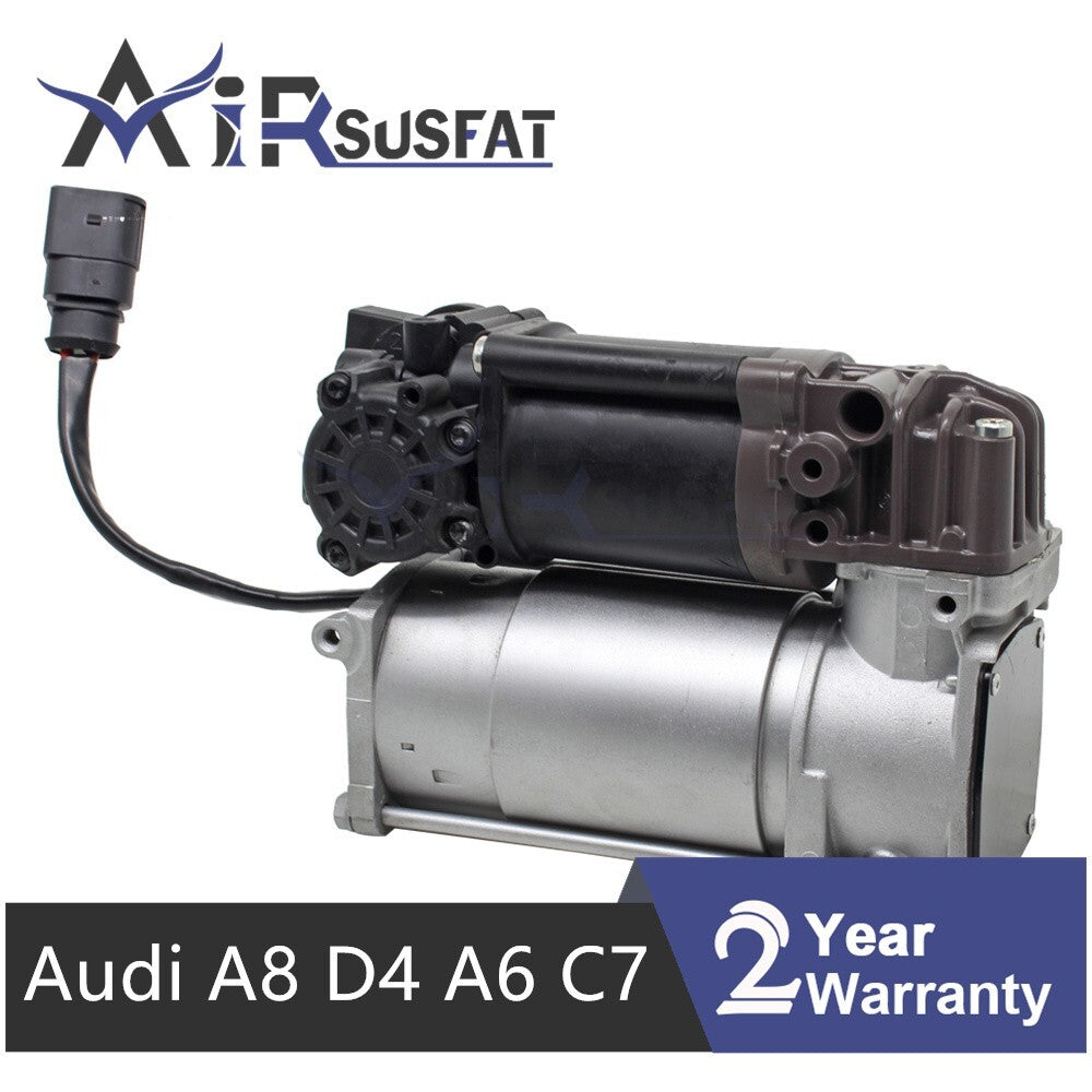 Air Suspension Compressor Pump w/ Valve for Audi for A8 D4 A6 C7 2009-17 4H0616005C