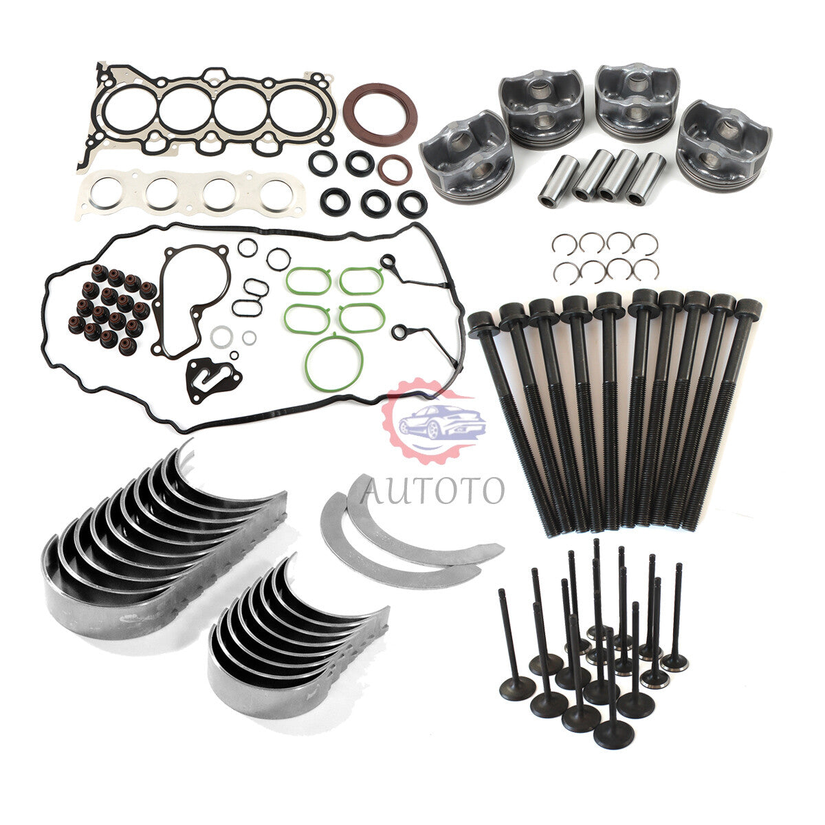 G4NB Engine Rebuild Kit - Con Rod Crankshaft Main Bearing Set Valve for Hyundai