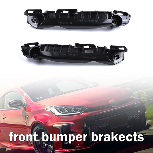Front Left Right Bumper Bracket Set Plastic For 2007-2011 for Toyota Yaris Hatchback