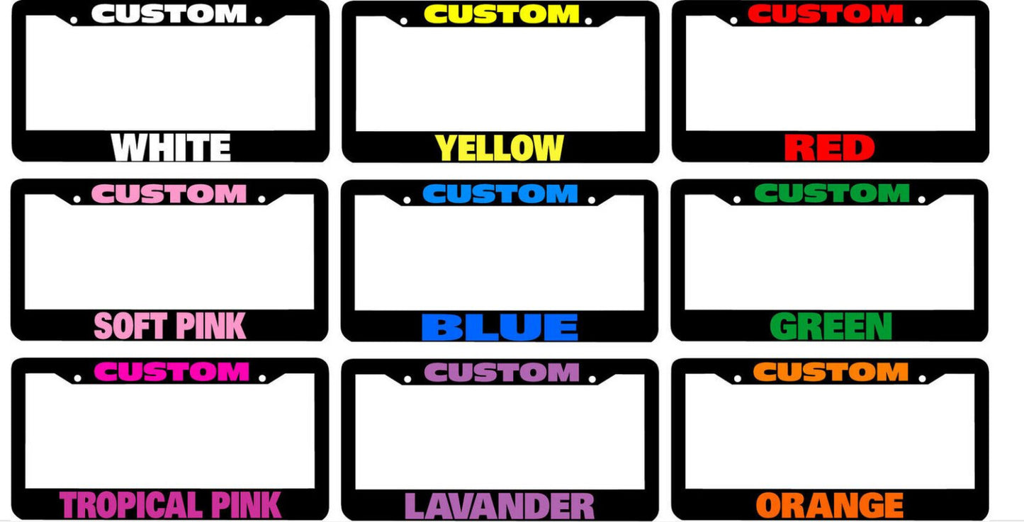 1 piece car license plate frame cover rear boot, 1 custom color for Kia for Lexus