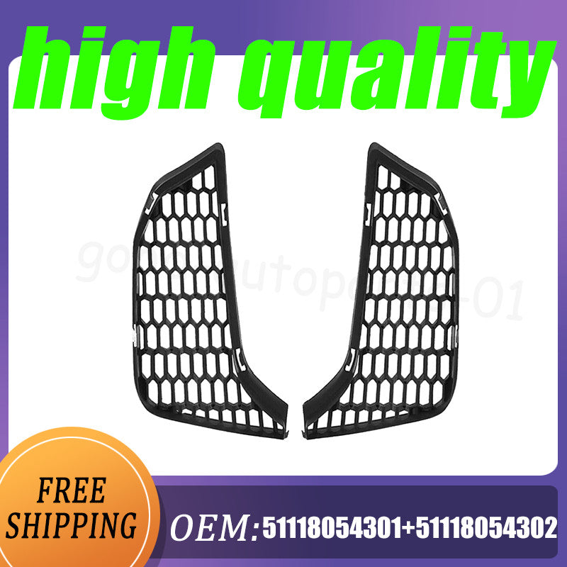 2-piece front grille fog light cover for BMW M3 M4 F80 F80N F82 F83 LCI 12-18
