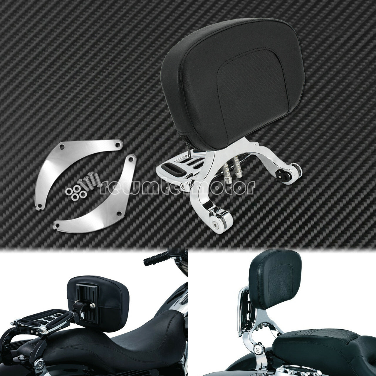 Multi-Purpose Driver  Passenger Backrest Fit for Harley Steet Bob 2018-2022
