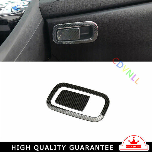 for Co -Pilot Storage Box Handle Sticker for Honda for Civic 2016-21 Steel Carbon Fiber