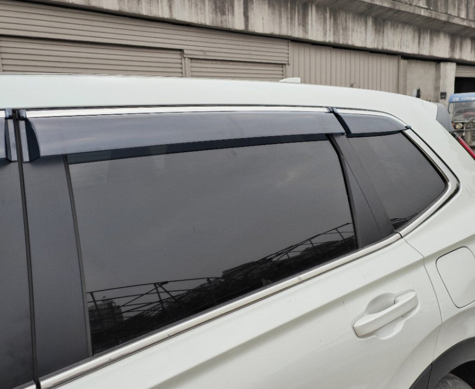for Honda CR-V 2023-2024 Black Window Visor Vent Shade Sun Rain Guard Cover Set