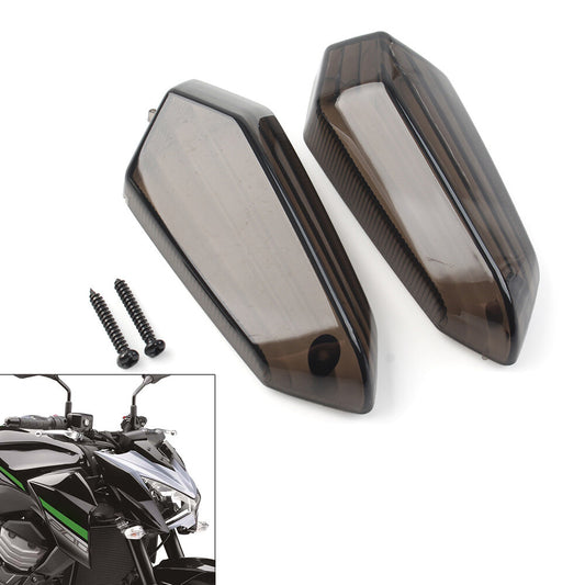 for KAWASAKI Z250 Z750 650 1000 Turn Signal Blinker Lens Front/Rear Smoke