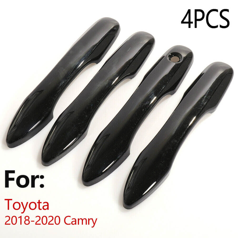 for TOYOTA for CAMRY 2018-2024 ABS Gloss Black Door Handle Covers Trim W/O for Smart Key
