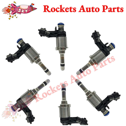 6 x Fuel Injectors For GM for Chevrolet Camaro Traverse for GMC Acadia CTS 3.6L 12638530