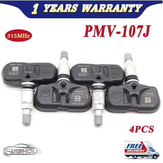4X 42607-33021 TPMS TIRE PRESSURE SENSOR PMV-107J for Toyota for Scion for Lexus