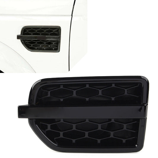 Front Grille Air Intake Fender Vent Grill Fit for Land Rover LR4 2010-16 Left Black