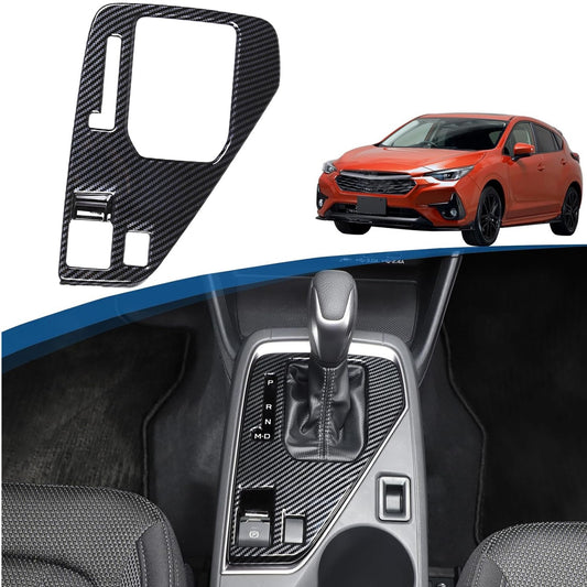 Carbon Fiber Color For 2023-2025 for Subaru Crosstrek Gear Shift Panel Cover Trim