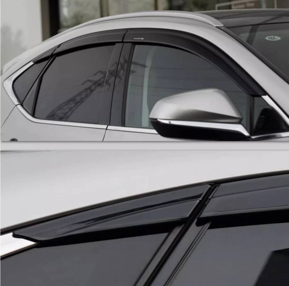 for Lexus RX 2023-2024 Black Window Wind Visors Sun Rain Guard Vent Deflectors