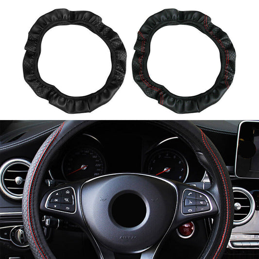 For 15/37-38CM PU Leather Good Grip Car Accessories Car Steering Wheel Cover