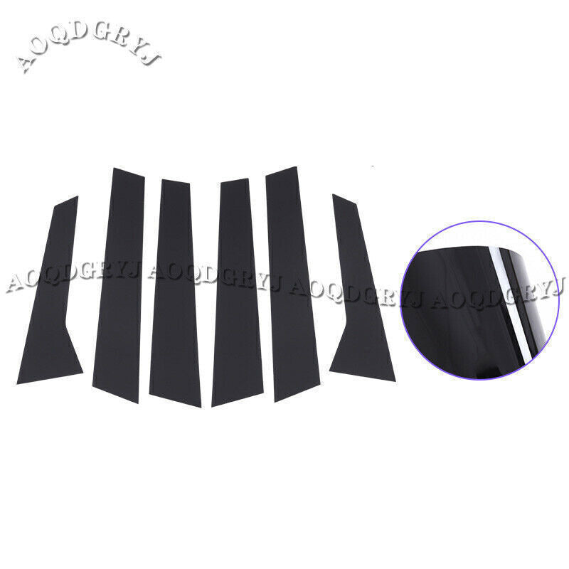 for Porsche Macan 2014-19 Glossy Black Side Window BC Pillar Post Moulding Cover