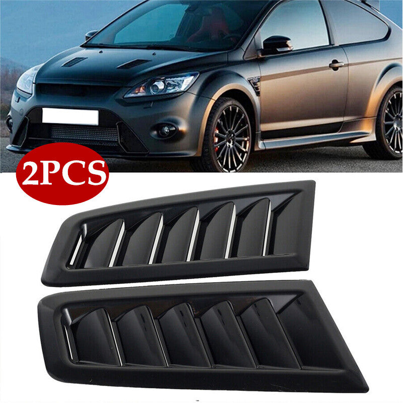 2-Pack Car ABS Cover Ventilation Spoon Air Intake Louvers Cooling Cap Ventilation Cover