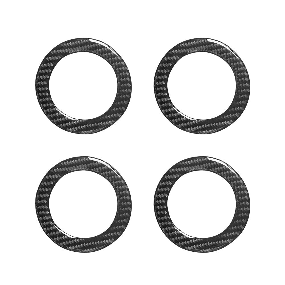 4X Carbon Fiber Rear Overhead Air Vent Trim For Silverado/tahoe/ for sierra 2007-2014