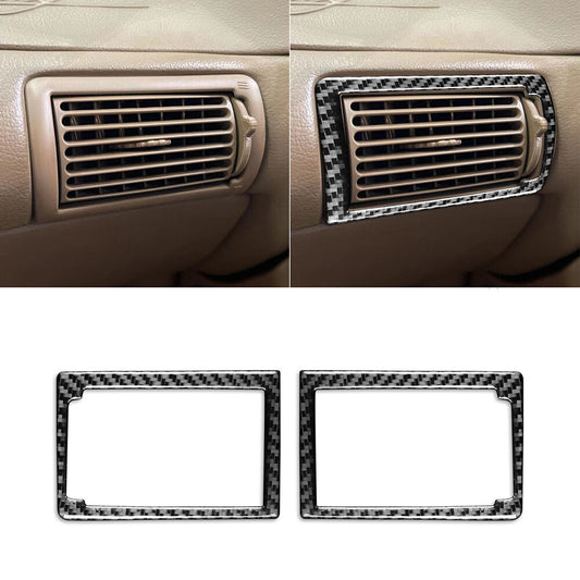 2¡Á Soft Carbon Fiber Inner Side Air Vent Outlet Cover for Ford for Mustang 1996-2003