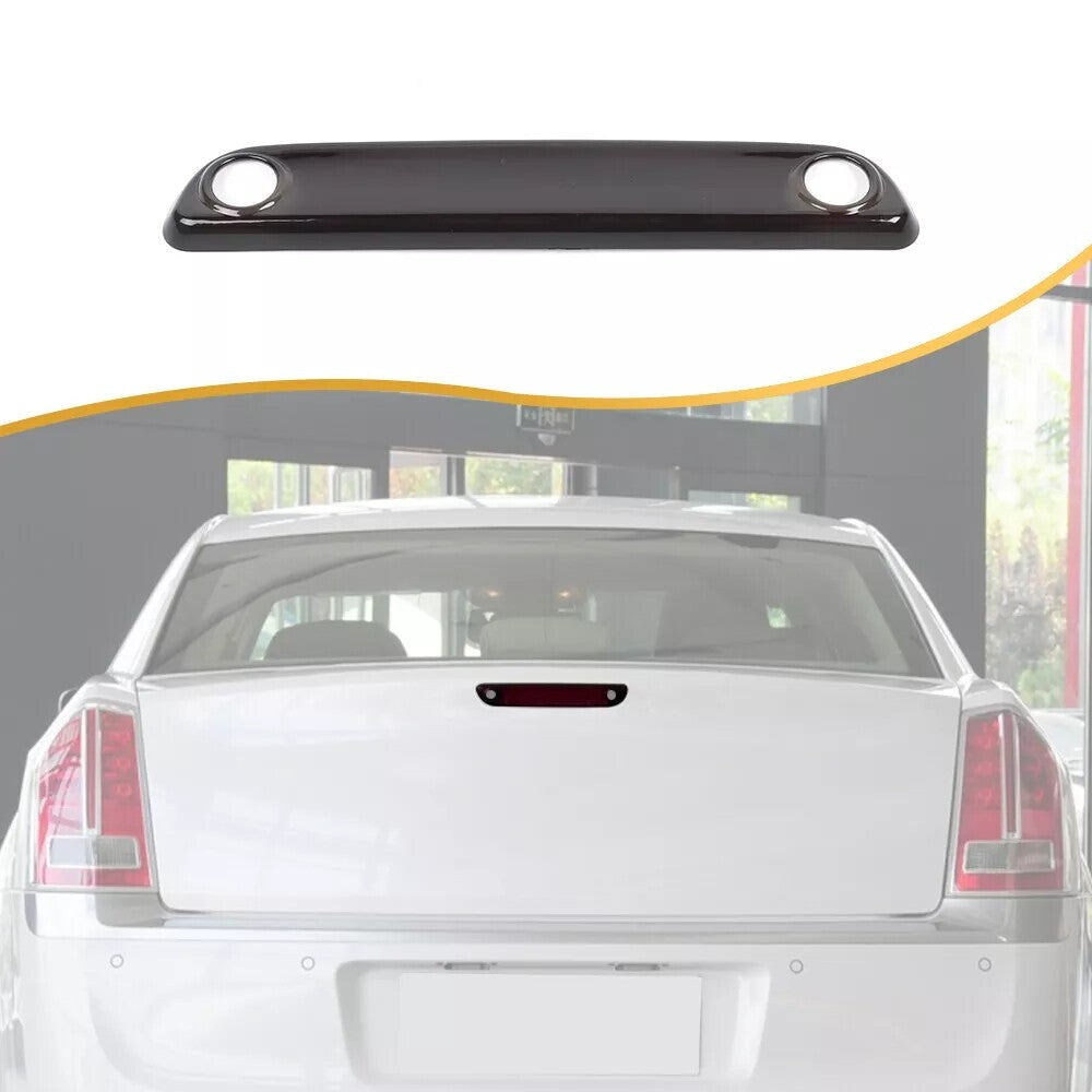 Blackened ABS Rear High Level Brake Light Lamp Cover for Chrysler 300C 2018-2022