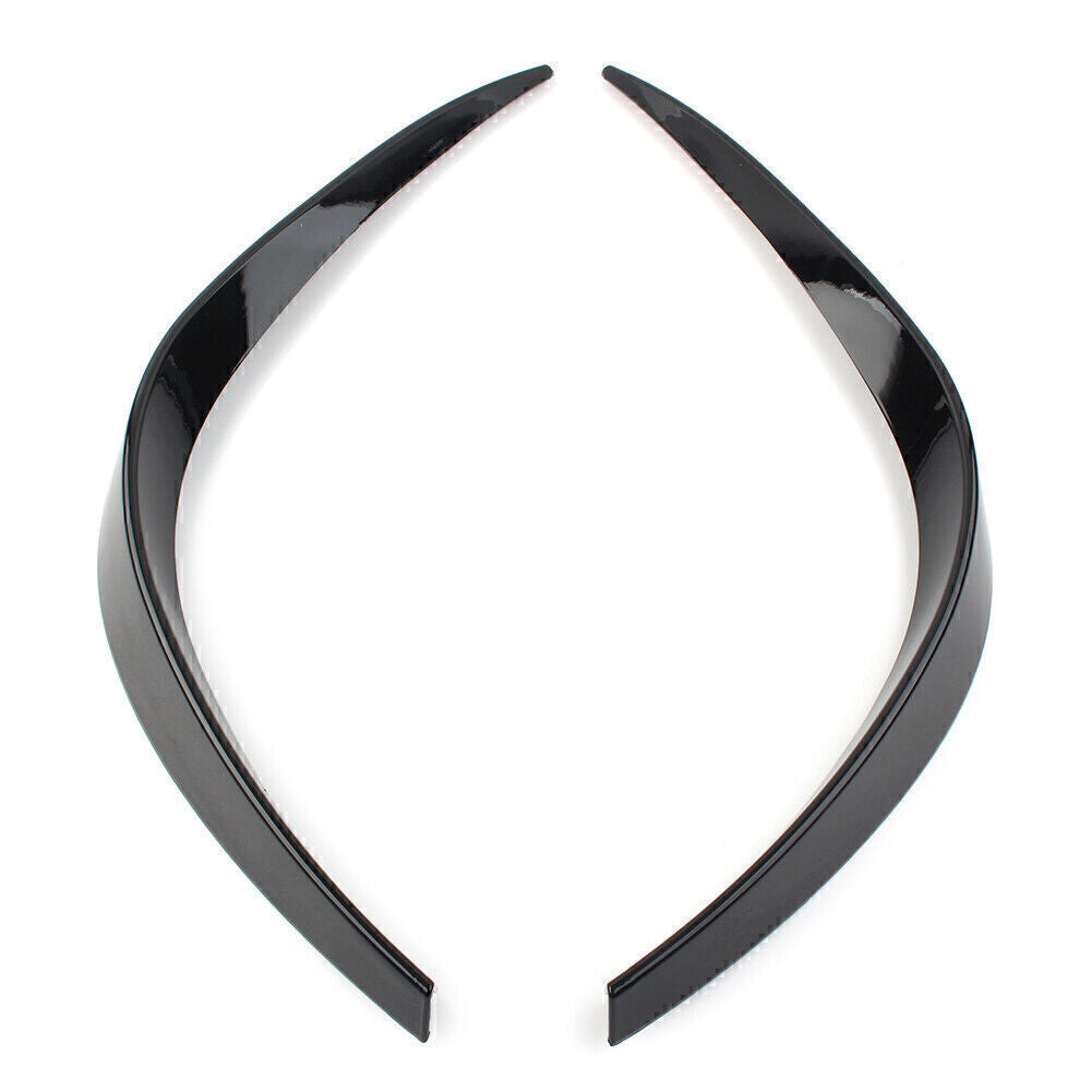 2-Piece Front Bumper Spoiler Canard Fit for Mercedes-Benz A-Class A260, Black