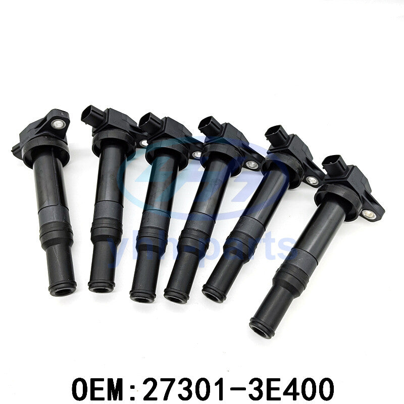6pcs 273013E400 Ignition Coil for 06-10 for Hyundai Santa Fe Optima Rondo 2.7L