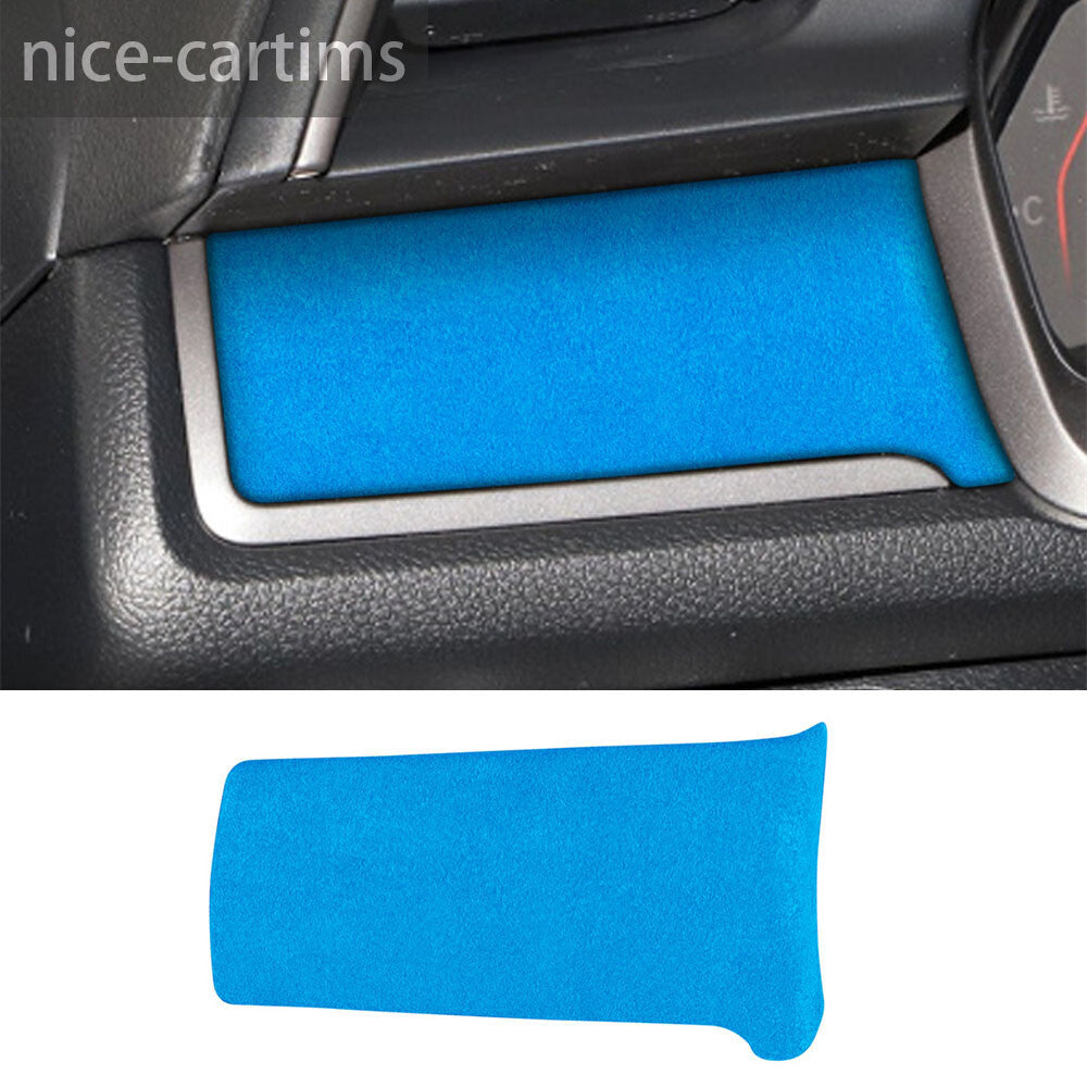 for Honda for Civic 10th 2016-2021 Diver's Side Center Console Panel Trim Suede Blue