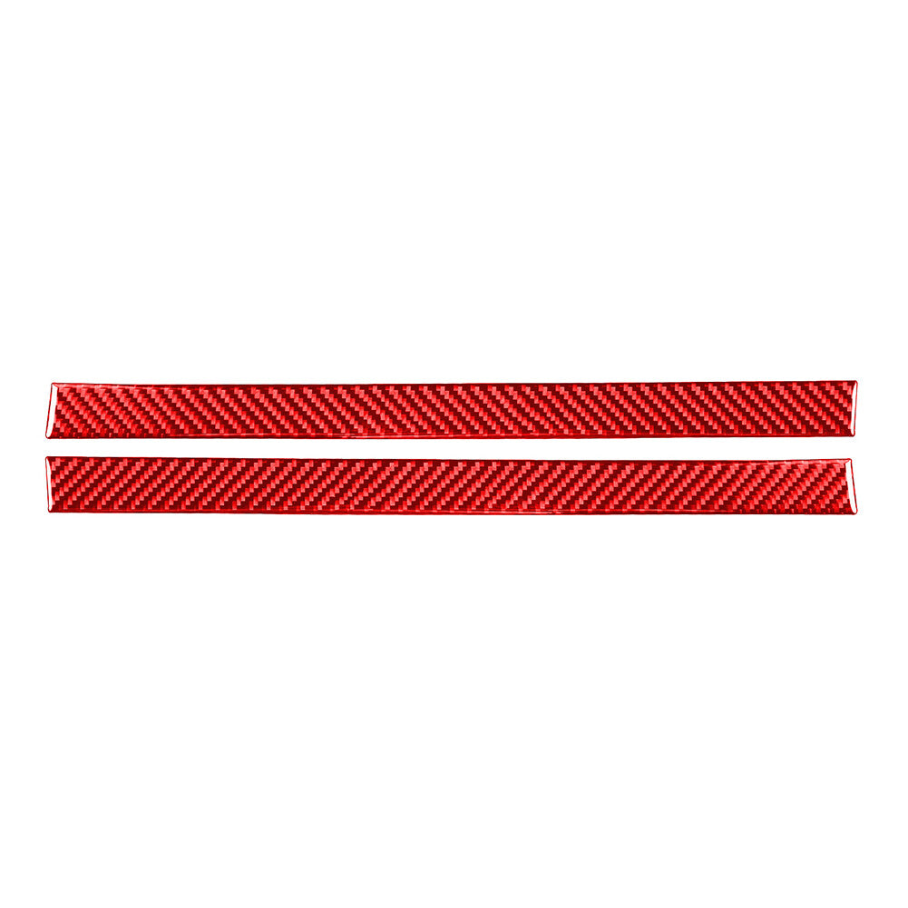 2PCS Rearview Mirror Anti-Scratch Strip Trim Fit for Toyota Tundra 2014-2021 Red