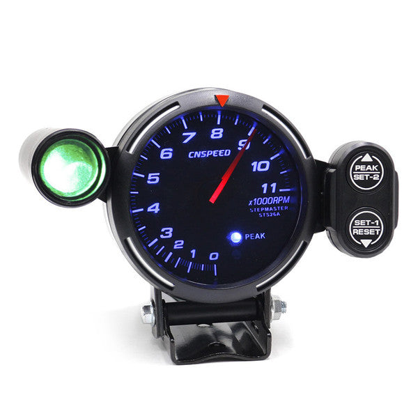 12V automotive tachometer with LED 3.5-inch automatic shift indicator + stepper motor speedometer