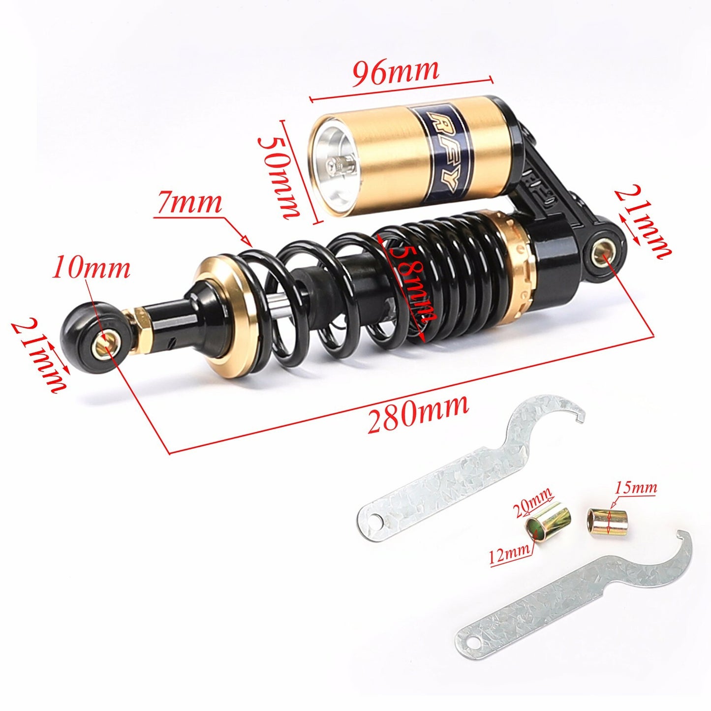 11 280mm Rear Air Shock Absorbers For ATV Pit Dirt Bike for Honda for Kawasaki for Yamaha